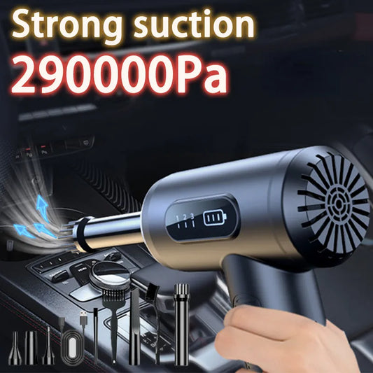 290000Pa Car Vacuum Cleaner Wireless Vacuum Cleaner Handheld Vacuum Pump Cordless Robot for Car Home Appliance Strong Suction